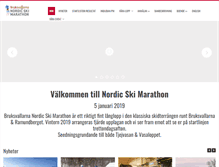 Tablet Screenshot of nordicskimarathon.se